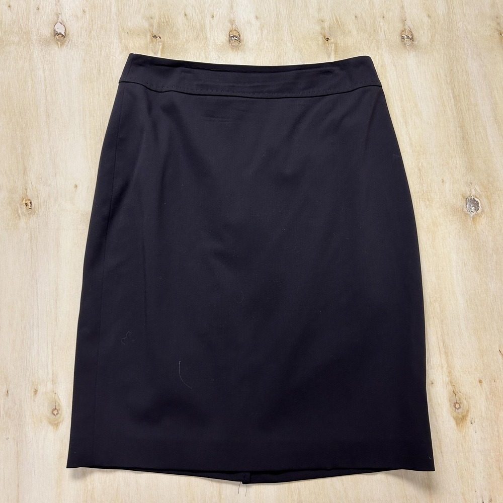 Elie Tahari Skirt Womens 6‎ Black Pencil Knee Length Lined Office Workwear